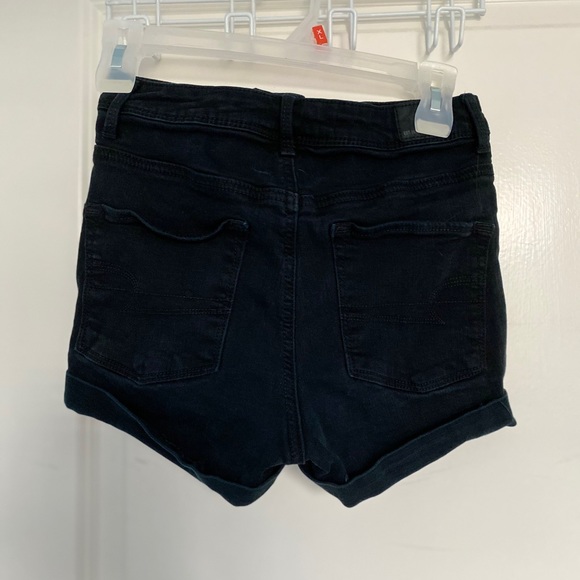 AEO Black Button-Up Shorts - Picture 2 of 6